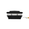 4.5" Sq Cape May Low Voltage Lighted Post Cap - Hammertone Black