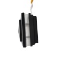 4.5" Sq Cape May Low Voltage Lighted Post Cap - Hammertone Black