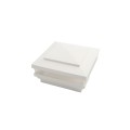4.5" Sq Cape May Low Voltage LED Lighted Vinyl Post Cap for Vinyl Fence and Railing (Cool White) White