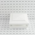 4.5" Sq Cape May Low Voltage LED Lighted Vinyl Post Cap for Vinyl Fence and Railing (Cool White) White