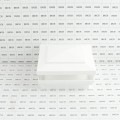 4.5" Sq Cape May Low Voltage LED Lighted Vinyl Post Cap for Vinyl Fence and Railing (Cool White) White