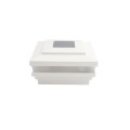 4.5" Sq. Cape May Solar LED Lighted Vinyl Post Cap for Vinyl Fence and Railing (White)