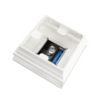 4.5" Sq. Cape May Solar LED Lighted Vinyl Post Cap for Vinyl Fence and Railing (White)