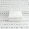 4.5" Sq Neptune Low Voltage LED Lighted Vinyl Post Cap for Vinyl Fence and Railing (Warm White) White