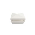 4.5" Sq Neptune Low Voltage LED Lighted Vinyl Post Cap for Vinyl Fence and Railing (Warm White) White