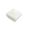 4.5" Sq Neptune Low Voltage LED Lighted Vinyl Post Cap for Vinyl Fence and Railing (Cool White) White