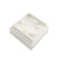 4.5" Sq Neptune Low Voltage LED Lighted Vinyl Post Cap for Vinyl Fence and Railing (Cool White) White