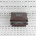 4.5"Sq. Neptune Solar LED Lighted Vinyl Post Cap for Wood and Vinyl Fence (Antique Copper)