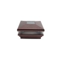 4.5"Sq. Neptune Solar LED Lighted Vinyl Post Cap for Wood and Vinyl Fence (Antique Copper)