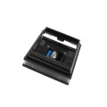 4.5" Sq. Neptune Solar LED Lighted Vinyl Post Cap for Vinyl Fence and Railing (Hammertone Black)