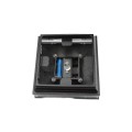 4.5" Sq. Neptune Solar LED Lighted Vinyl Post Cap for Vinyl Fence and Railing (Hammertone Black)
