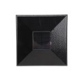 LMT-1564HB 4.5" Sq. Neptune Solar LED Lighted Vinyl Post Cap - Hammertone Black