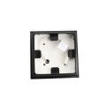 4.5" Sq Haven Low Voltage LED Lighted Vinyl Post Cap for Vinyl Fence and Railing (Cool White) Hammertone Black