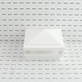 4.5" Sq Haven Low Voltage LED Lighted Vinyl Post Cap for Vinyl Fence and Railing (Warm White) White