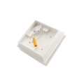 4.5" Sq Haven Low Voltage LED Lighted Vinyl Post Cap for Vinyl Fence and Railing (Warm White) White