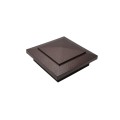 4.5" Sq. Cape May Style Vinyl Post Cap for Vinyl Fence and Railing (Antique Brown)