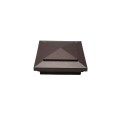 4.5" Sq. Cape May Style Vinyl Post Cap for Vinyl Fence and Railing (Antique Brown)