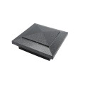 4.5" sq Cape May Style Vinyl Post Cap for Vinyl Fence and Railing (Antique Gray)