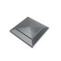 4.5" sq Cape May Style Vinyl Post Cap for Vinyl Fence and Railing (Antique Gray)