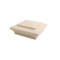 4.5" Sq. Cape May Style Vinyl Post Cap for Vinyl Fence and Railing (Beige)