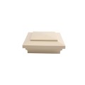 4.5" Sq. Cape May Style Vinyl Post Cap for Vinyl Fence and Railing (Beige)