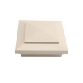 4.5" sq Cape May Style Vinyl Post Cap for Vinyl Fence and Railing (Khaki)