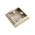 4.5" sq Cape May Style Vinyl Post Cap for Vinyl Fence and Railing (Khaki)