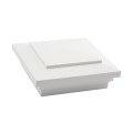 4.5" sq Cape May Style Vinyl Post Cap for Vinyl Fence and Railing (White)