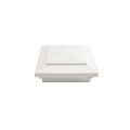 4.5" sq Cape May Style Vinyl Post Cap for Vinyl Fence and Railing (White)