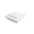 4.5" sq Cape May Style Vinyl Post Cap for Vinyl Fence and Railing (White)