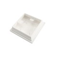 4.5" sq Cape May Style Vinyl Post Cap for Vinyl Fence and Railing (White)