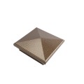 4.5" Sq Neptune Style Vinyl Post Cap for Vinyl Fence and Railing (Antique Gold)