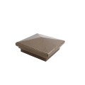 4.5" Sq Neptune Style Vinyl Post Cap for Vinyl Fence and Railing (Antique Gold)