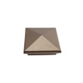 4.5" Sq Neptune Style Vinyl Post Cap for Vinyl Fence and Railing (Antique Gold)