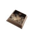 4.5" Sq Neptune Style Vinyl Post Cap for Vinyl Fence and Railing (Antique Gold)