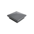 4.5" Sq Neptune Style Vinyl Post Cap for Vinyl Fence and Railing (Antique Gray)