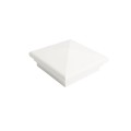 4.5" Sq Neptune Style Vinyl Post Cap for Vinyl Fence and Railing (White)
