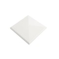 4.5" Sq Neptune Style Vinyl Post Cap for Vinyl Fence and Railing (White)