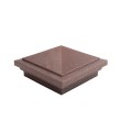 4.5" sq Haven Style Vinyl Post Cap for Vinyl Fence and Railing (Antique Copper)