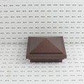 4.5" sq Haven Style Vinyl Post Cap for Vinyl Fence and Railing (Antique Copper)