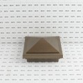 4.5" Sq. Haven Style Vinyl Post Cap for Vinyl Fence and Railing (Antique Gold)
