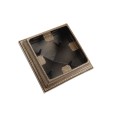 4.5" Sq. Haven Style Vinyl Post Cap for Vinyl Fence and Railing (Antique Gold)