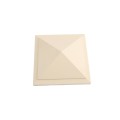 4.5" sq Haven Style Vinyl Post Cap for Vinyl Fence and Railing (Beige)