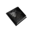 4.5" sq Haven Style Vinyl Post Cap for Vinyl Fence and Railing (Hammertone Black)