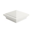 4.5" sq Haven Style Vinyl Post Cap for Vinyl Fence and Railing (White)