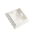 4.5" sq Haven Style Vinyl Post Cap for Vinyl Fence and Railing (White)