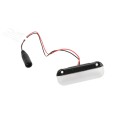 5K Stair/Side Light with Cover for Vinyl Fence and Railing (Cool White) Almond