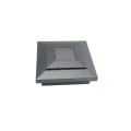 4" Sq. Cape May Downward Solar LED Lighted Vinyl Post Cap for Vinyl Fence and Railing (Antique Gray)