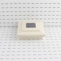 4" Sq. Cape May Downward Solar LED Lighted Vinyl Post Cap for Vinyl Fence and Railing (Beige)