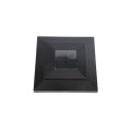 LMT-1639HB 4" Sq. Cape May Downward Solar LED Lighted Vinyl Post Cap - Hammertone Black